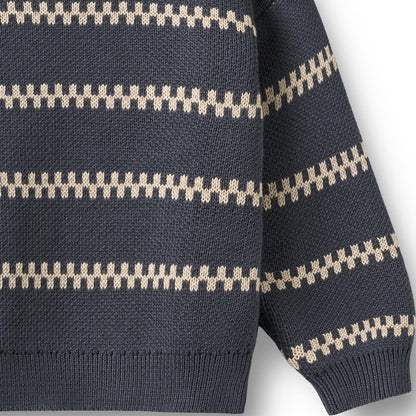Pullover Jaquard Harlow "greyblue"