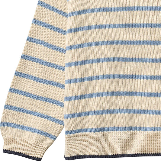 Strickpullover Morgan "Faded Denim Stripe"