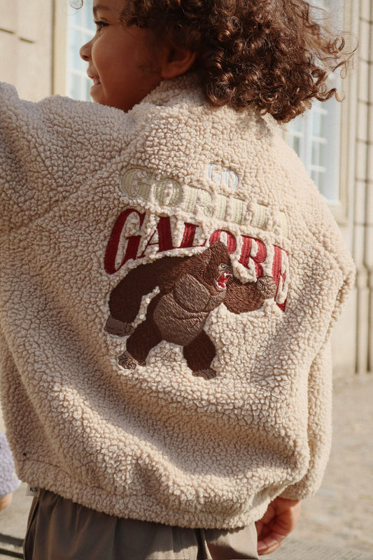 Jazz Teddy Bomber Jacke "Oxford Tan"