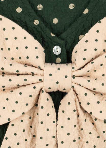 Bluse Elin Bow "Dot Marseille"