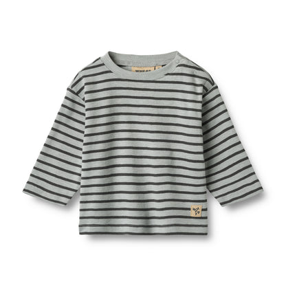 Langarmshirt Dallas "Soft Blue Stripe" Größe 62