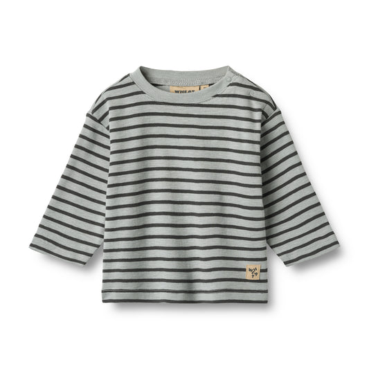 Langarmshirt Dallas "Soft Blue Stripe" Größe 62