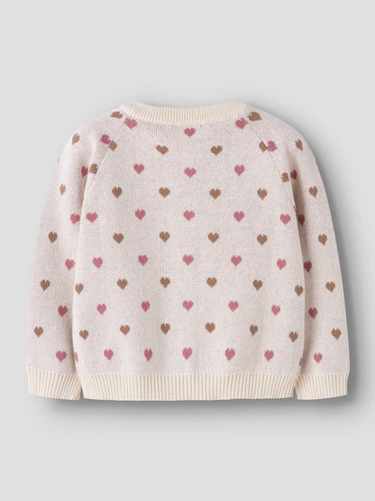Strickjacke Saran "Sepia Tint/Heart"
