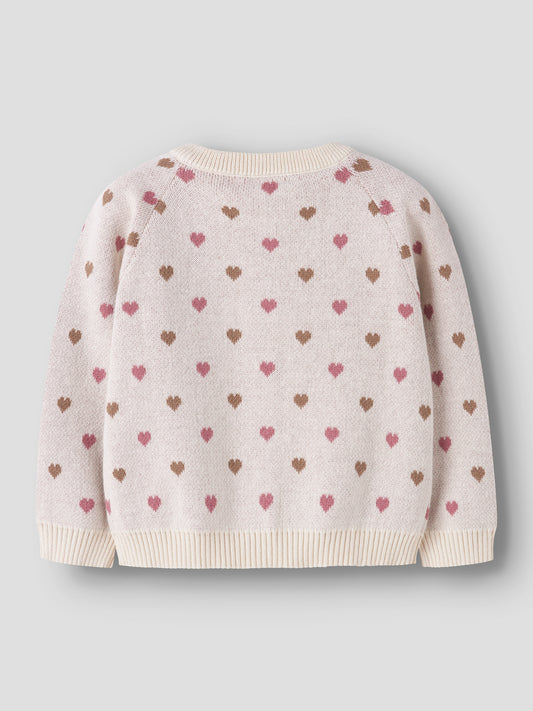 Strickjacke Saran "Sepia Tint/Heart"