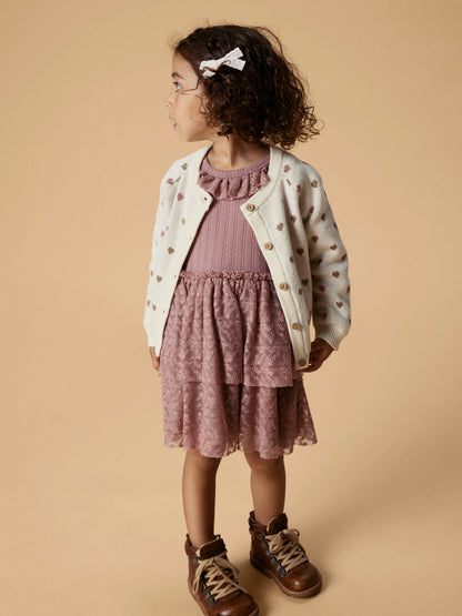 Strickjacke Saran "Sepia Tint/Heart"