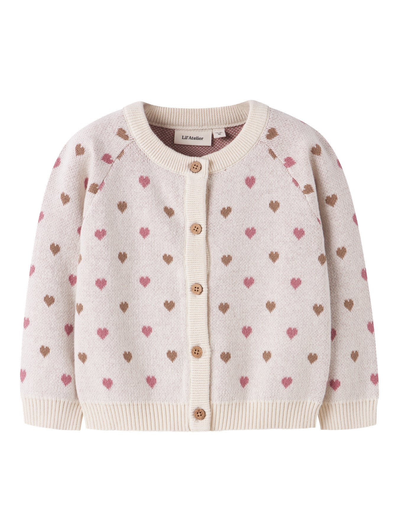 Strickjacke Saran "Sepia Tint/Heart"