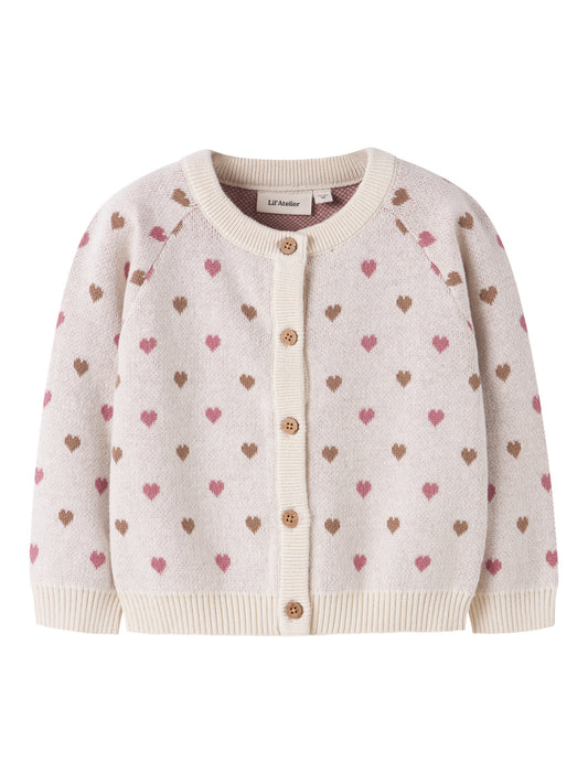 Strickjacke Saran "Sepia Tint/Heart"