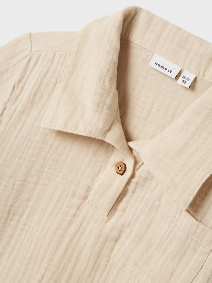 Musselin Shirt "Peyote"