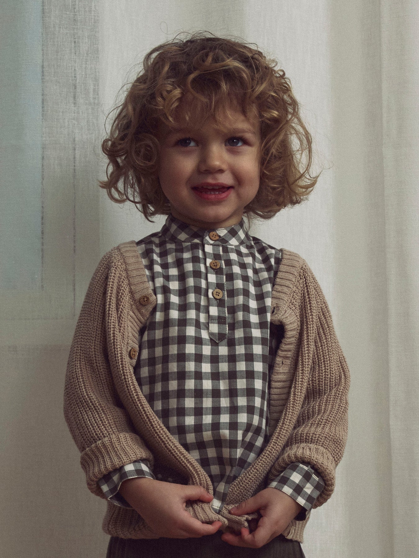 Strickjacke Emlen "Oxford Tan"