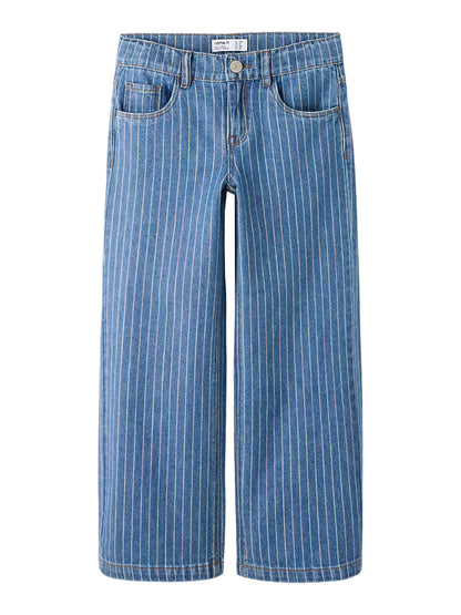 Wide Jeans Rose "Denim Stripes"