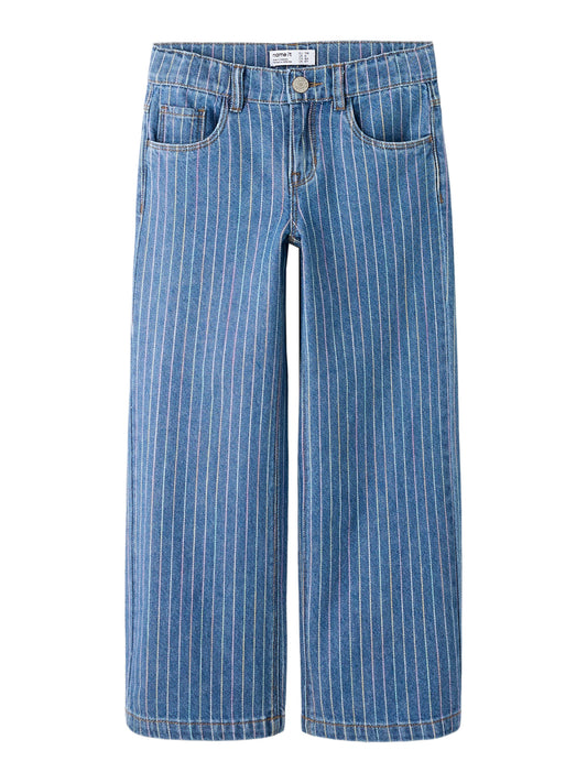 Wide Jeans Rose "Denim Stripes"