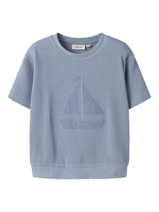 Loose T-Shirt Harun "Dusty Blue"