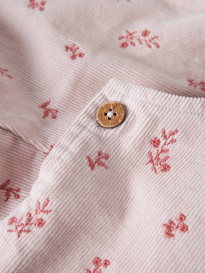 Latzhose Cord Nelly "Hushed Violet/Flower"