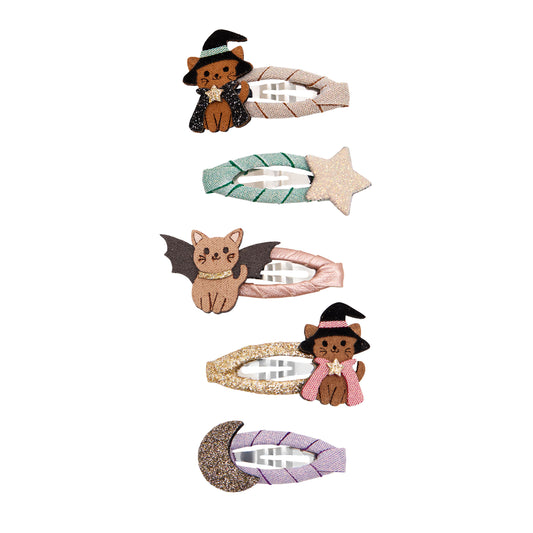 Mini Haarclips "Halloween Cat"