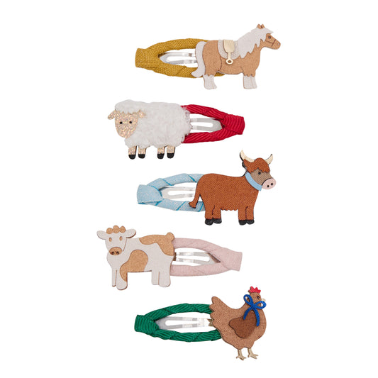 Mini Haarclips "Fun Farm"
