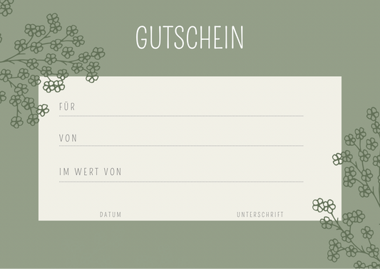 Geschenkgutschein - nur im Geschäft einlösbar