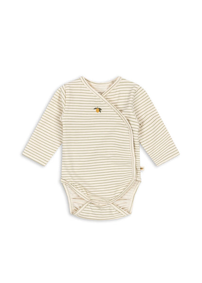 Newborn Wickelbody "Tea Stripe"