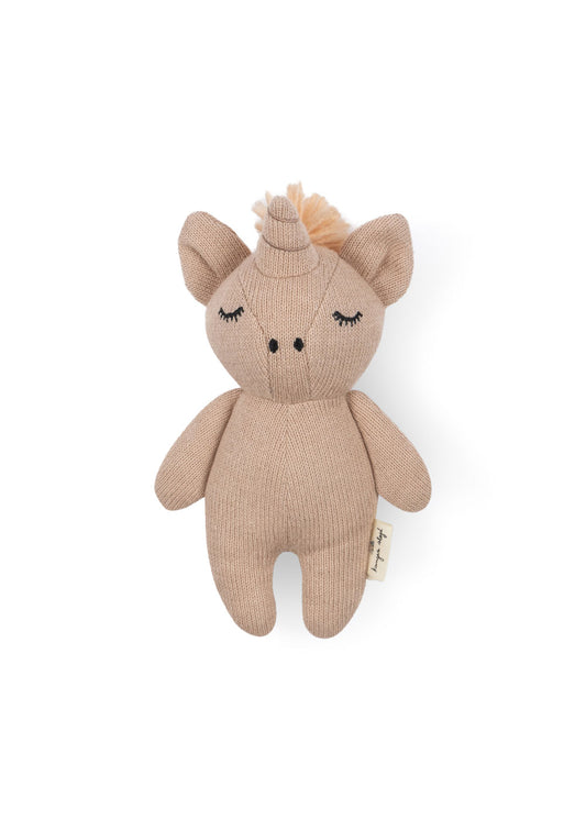 Mini Einhorn Rassel "Rose Fawn"