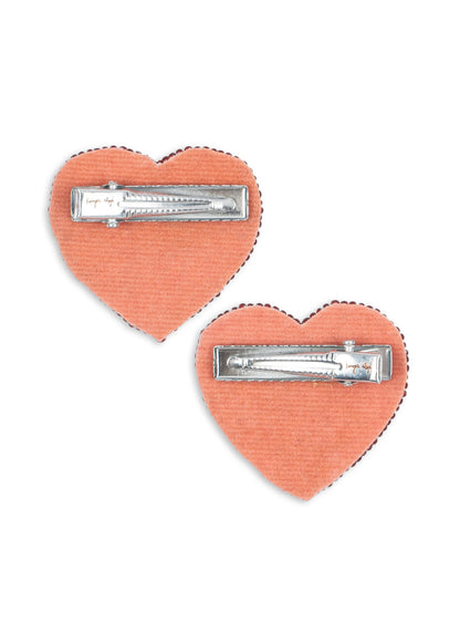 2 Pack Haarclips "Heart"