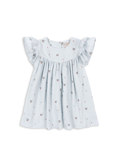 Kleid Coco "Cherry Blue Coeur"