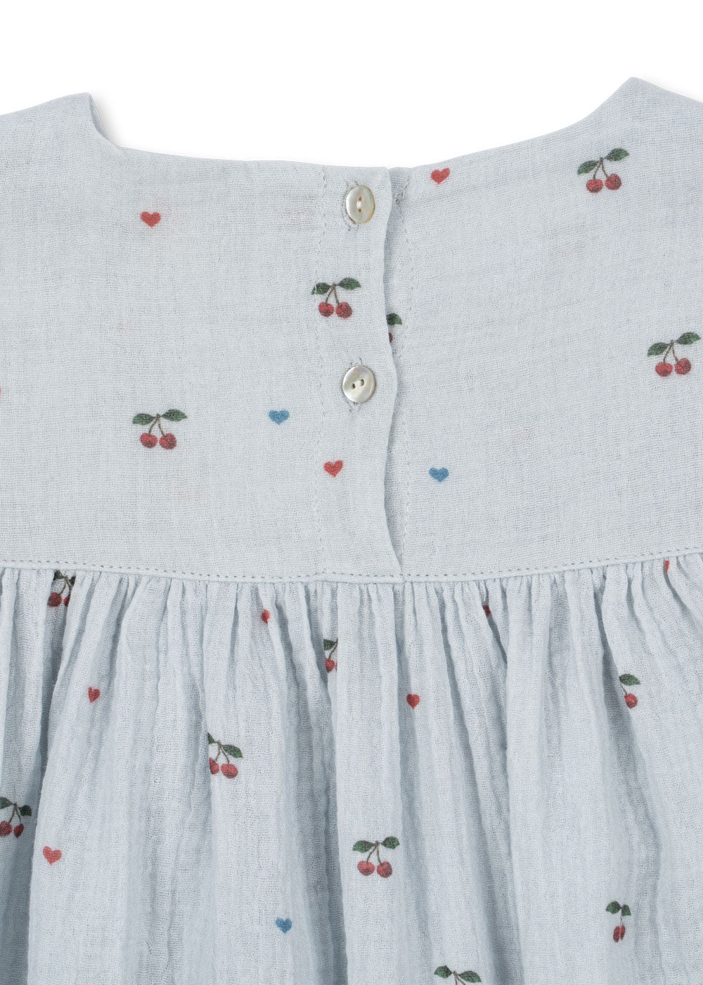 Kleid Coco "Cherry Blue Coeur"